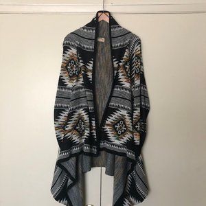 RUFF HEWN Southwestern Handkerchief Sweater - L